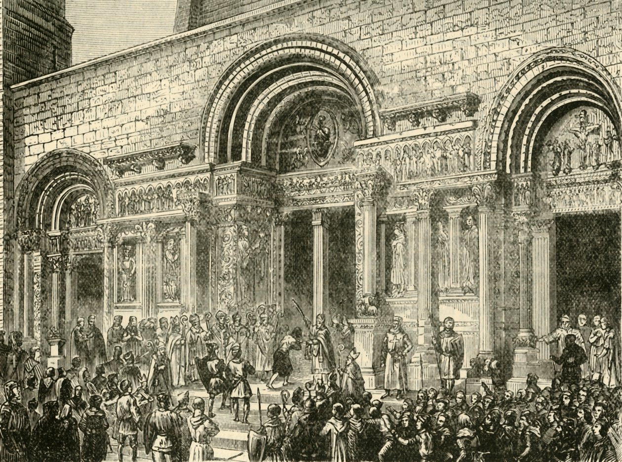 VI. Raymond vezeklése, Toulouse grófja, 1209, 1890. alkotó: Unbekannt