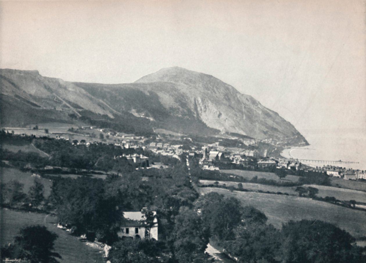 Penmaenmawr - A város, a hegy és a tenger, 1895 alkotó: Unbekannt