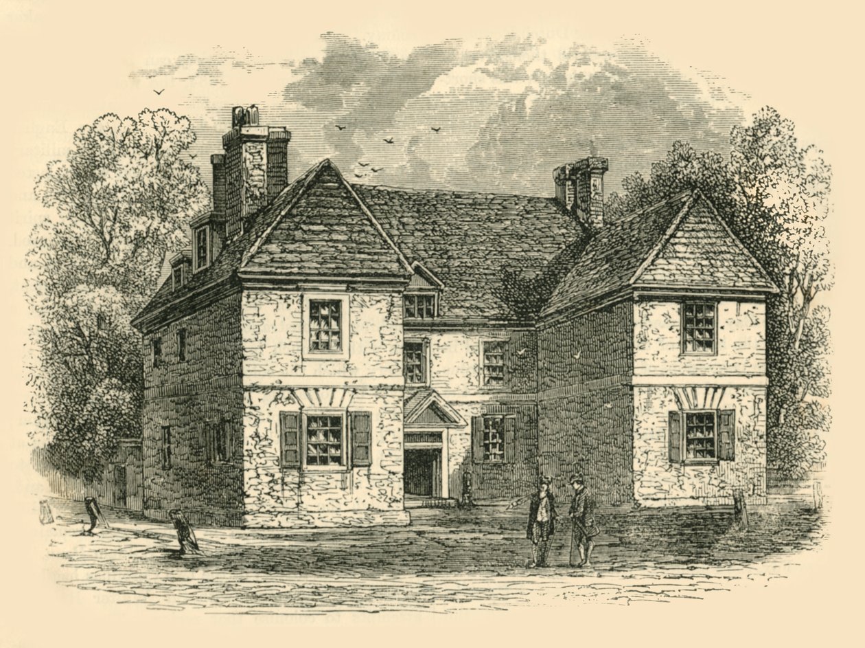 Penns House, Second Street, Philadelphia, 1687-1689, 1890. alkotó: Unbekannt