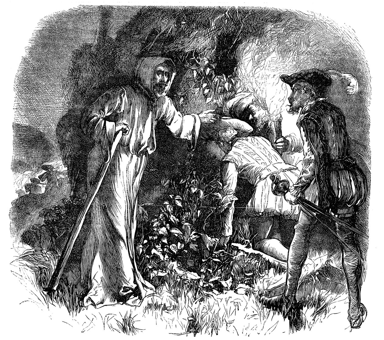 A valdensek üldözése a római templom által, 1476 19. század alkotó: Unbekannt
