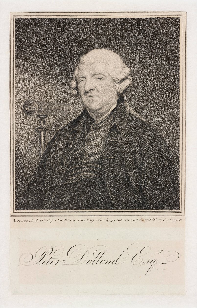 Peter Dollond angol látszerész, 1800 körül alkotó: Unbekannt
