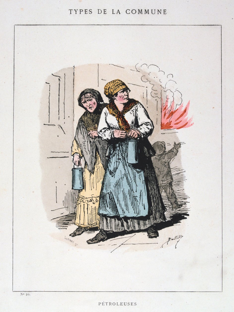 Petroleuses, Párizs Kommün, 1871. alkotó: Unbekannt