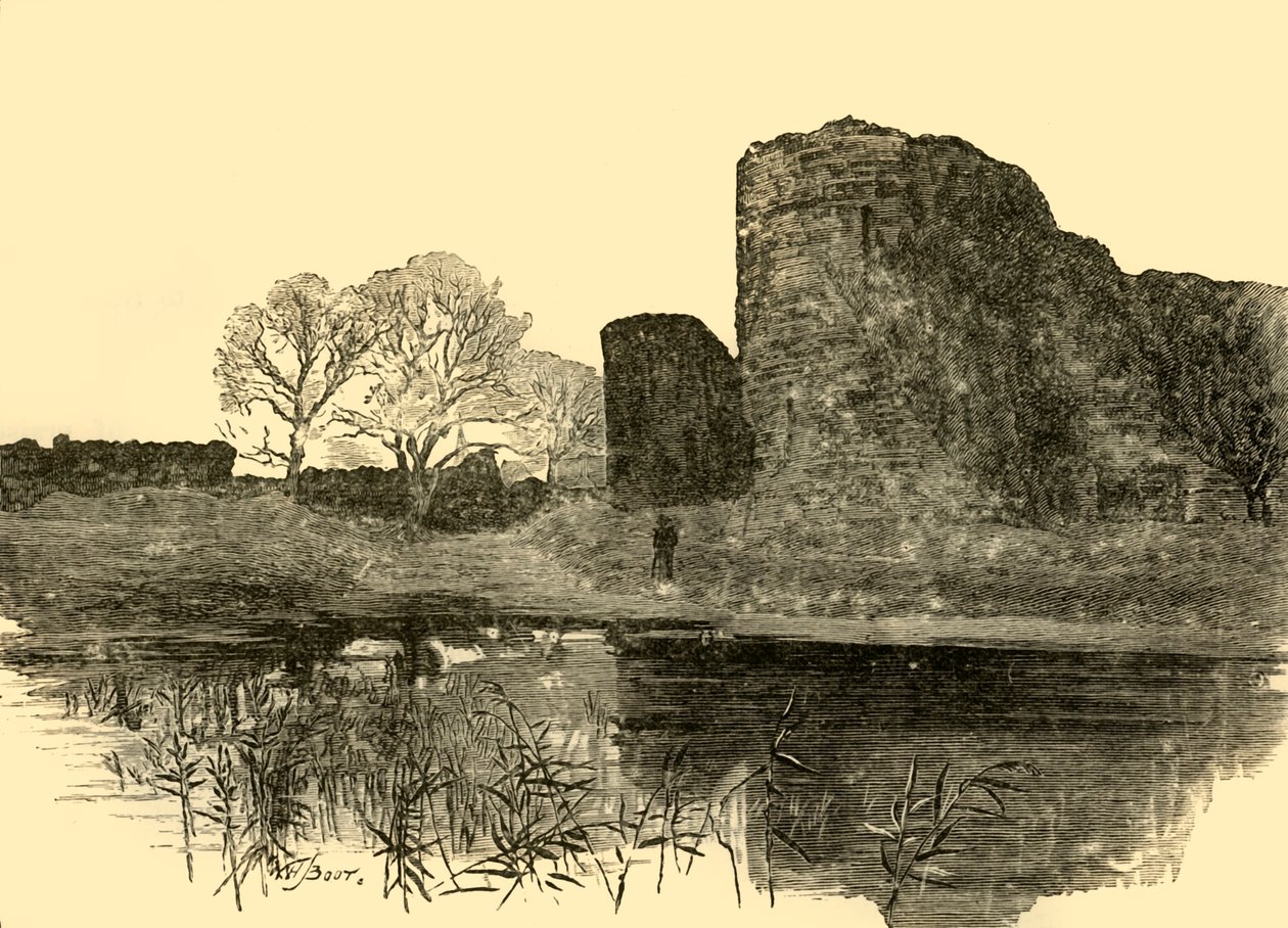 Pevensey kastély, 1898. alkotó: Unbekannt