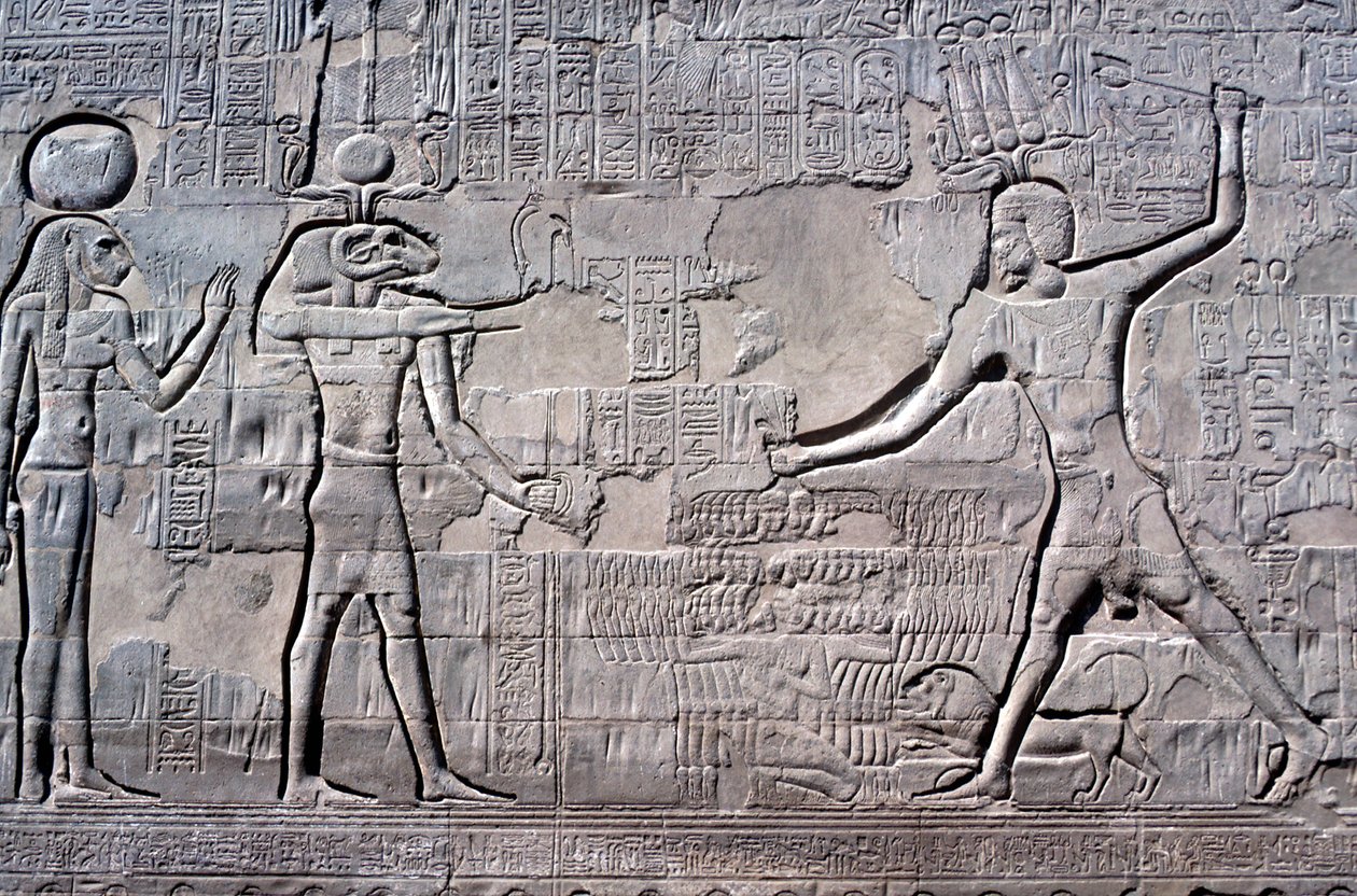 A fáraó megverte ellenségeit, Khnum temploma, Ptolemaioszi és római korszak alkotó: Unbekannt