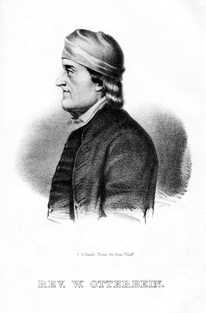 Philip William Otterbein német-amerikai pap, 1854 alkotó: Unbekannt