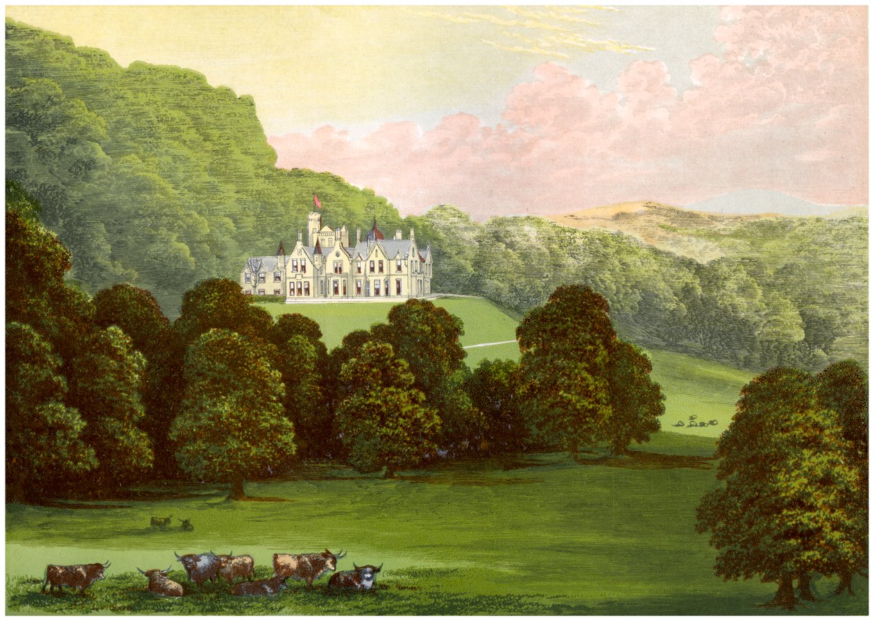 Philiphaugh, Selkirkshire, Skócia, Baronet Murray otthona, 1880 alkotó: Unbekannt