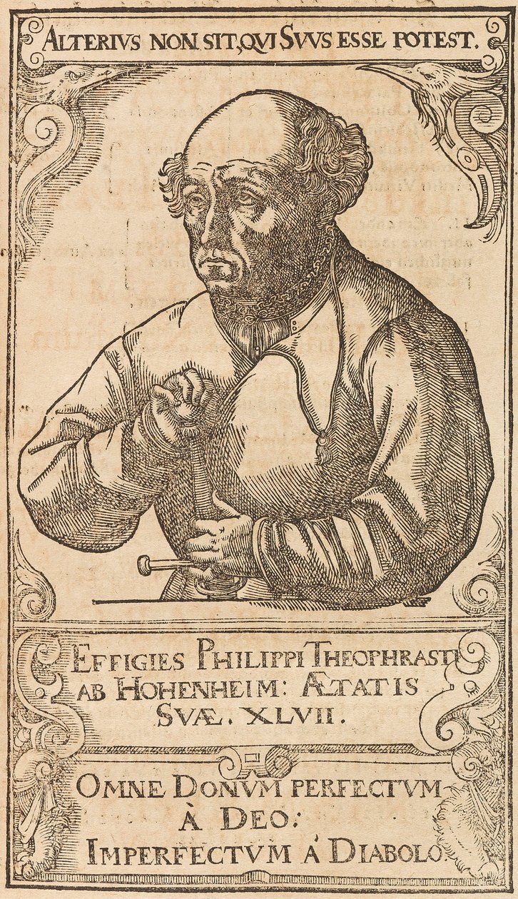 Philippus Theophrastus Aureolus Bombastus von Hohenheim Paracelsus, 1589. alkotó: Unbekannt