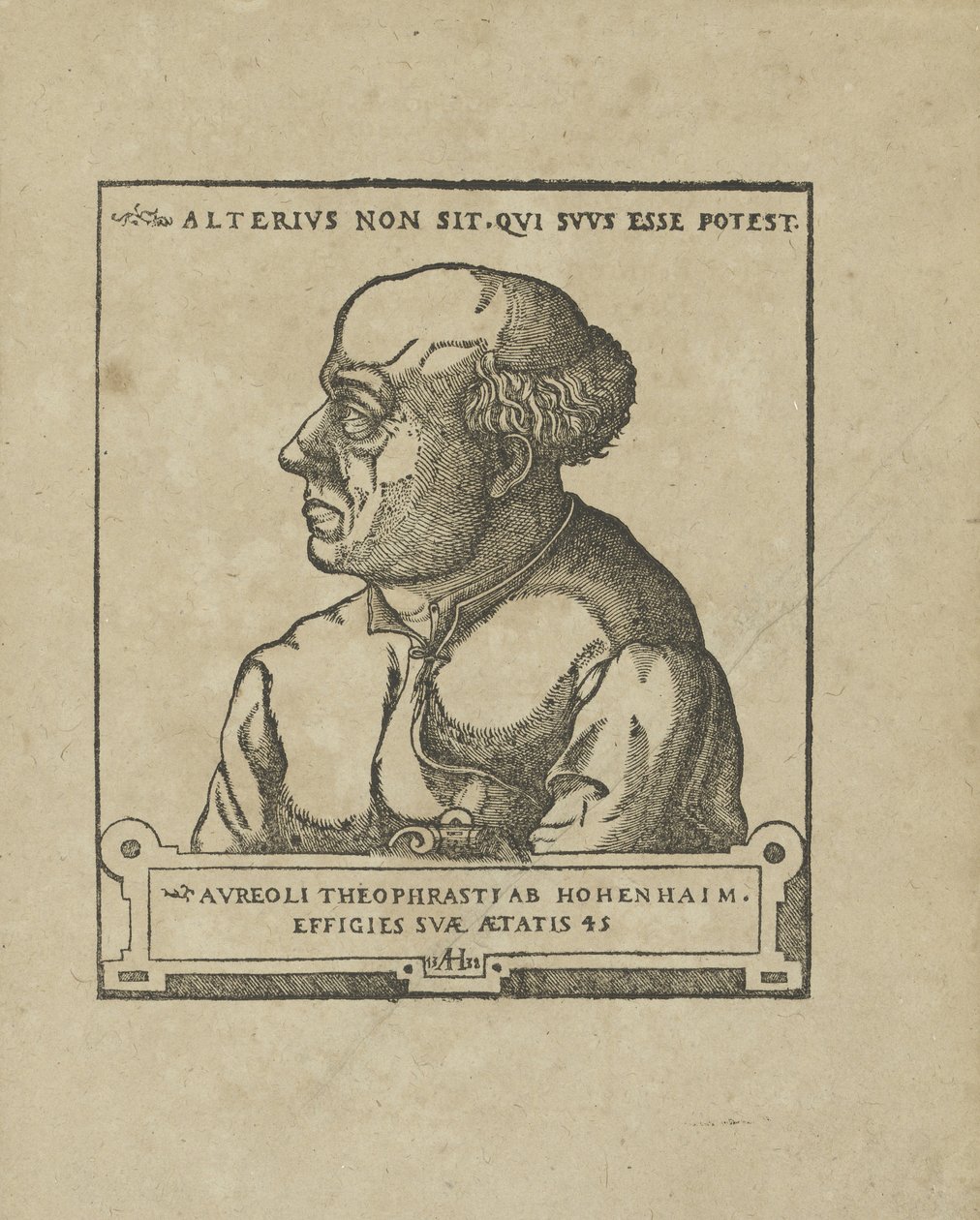 Philippus Theophrastus Aureolus Bombastus von Hohenheim Paracelsus, 1538 körül. alkotó: Unbekannt
