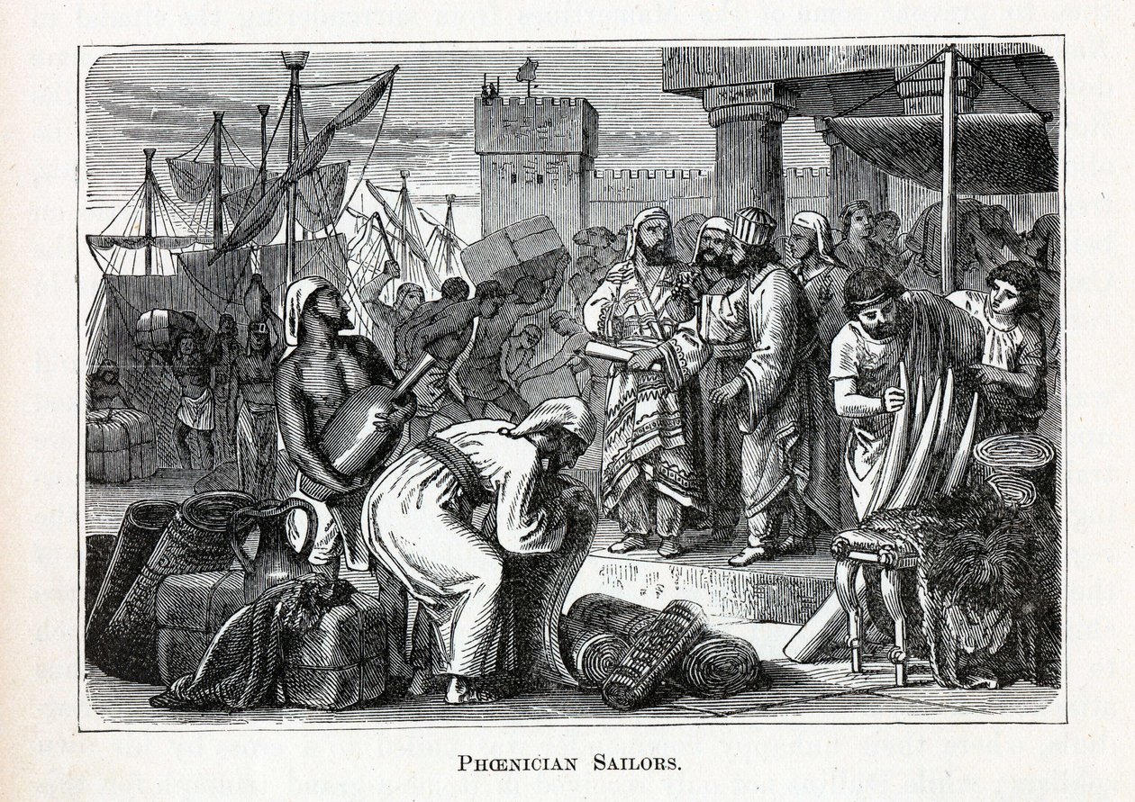 Föníciai tengerészek, 1882 alkotó: Unbekannt