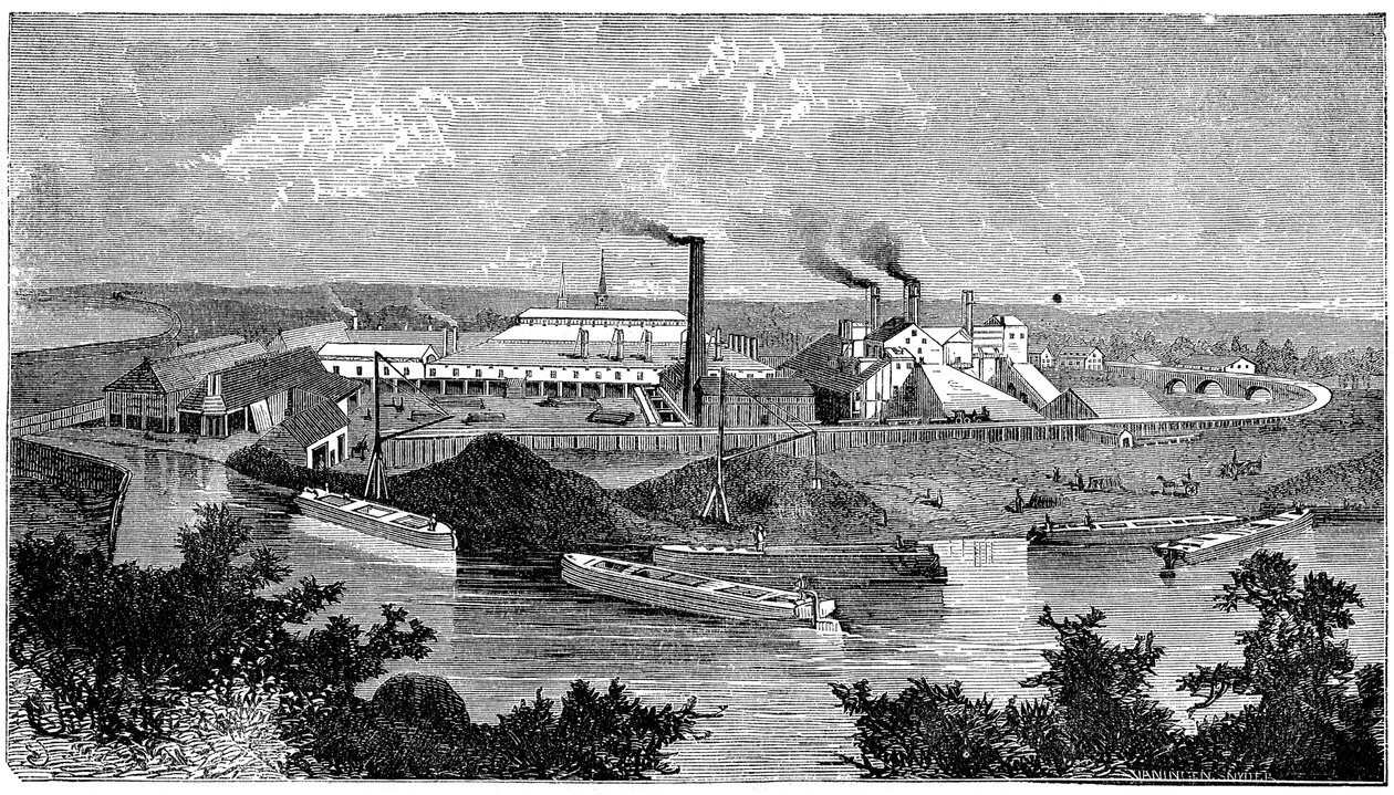 Phoenix Iron and Bridge Works, Phoenixville, Pennsylvania, USA, 1873 alkotó: Unbekannt
