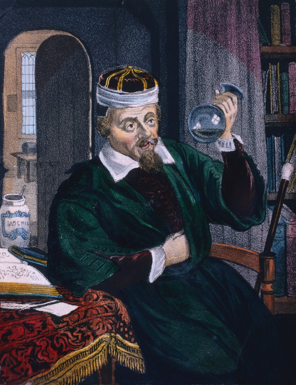 Orvos a betegek vizeletmintáját vizsgálja, 1600 körül 19. század alkotó: Unbekannt