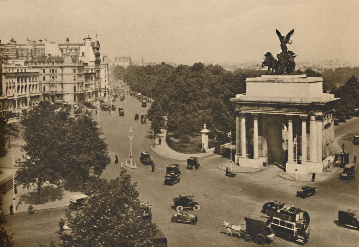 Piccadilly és a Quadriga of Constitution Hill, 1935. alkotó: Unbekannt