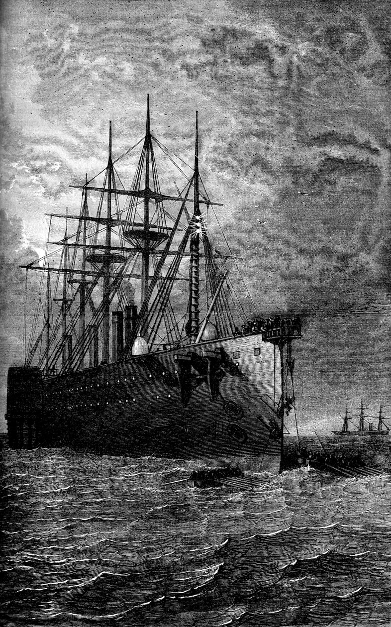 Az atlanti kábel felvétele, 1866 c1880 alkotó: Unbekannt