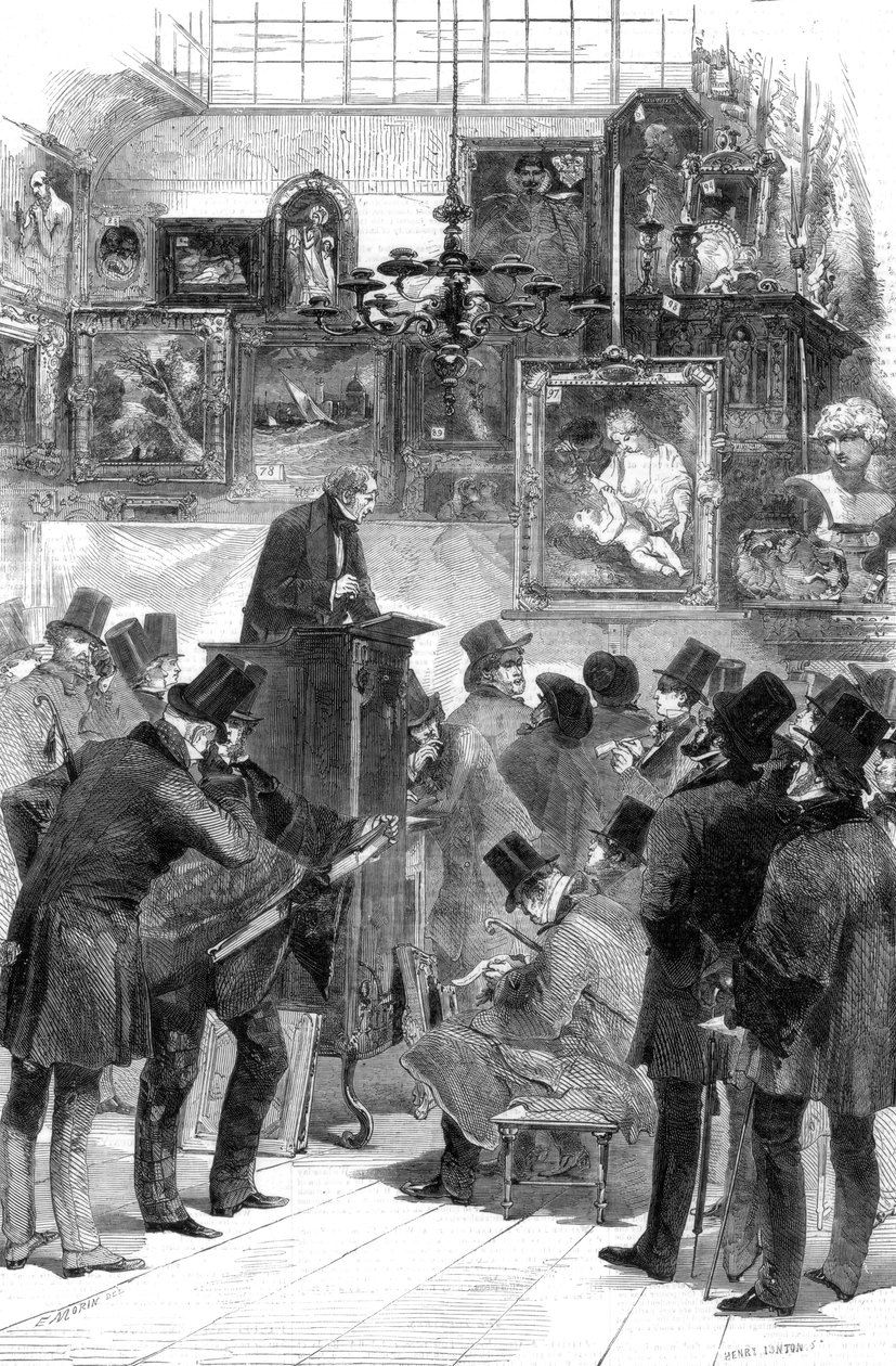 Képkiárusítás Christie és Mantons uraknál, King Street, St James
