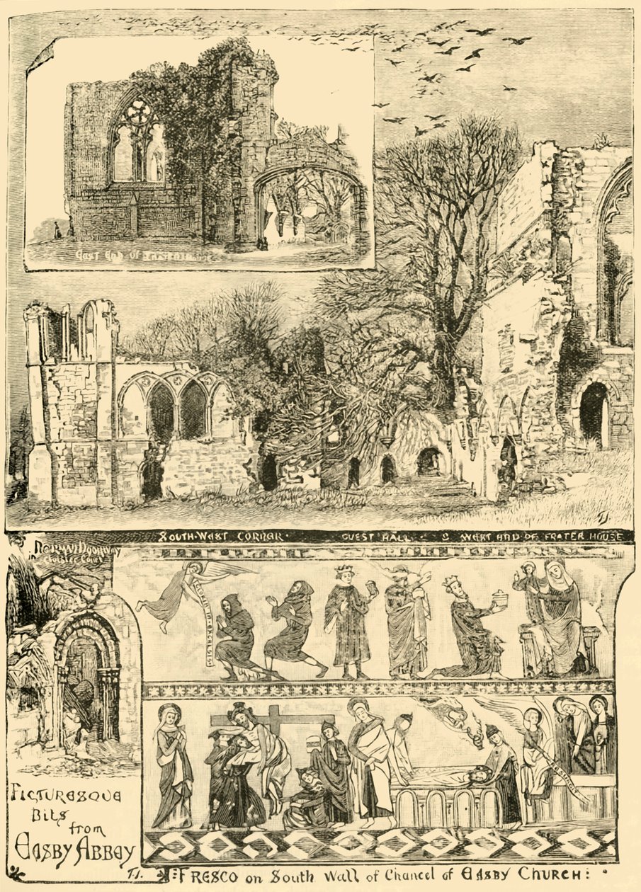Festői darabok az Eastby Abbey-ből, 1898. alkotó: Unbekannt