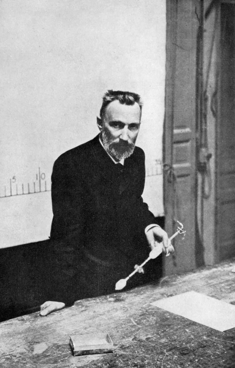 Pierre Curie francia kémikus, amikor fizikaprofesszor a Sorbonne-on, 1906 alkotó: Unbekannt