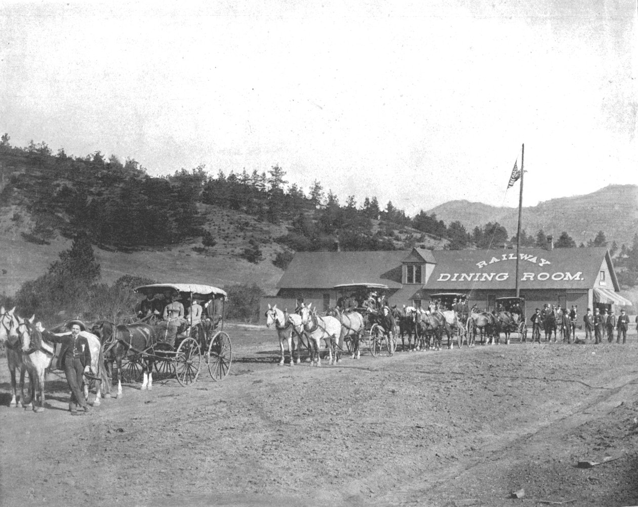 Pikes Peak Toll Road, Colorado, USA, c1900. alkotó: Unbekannt