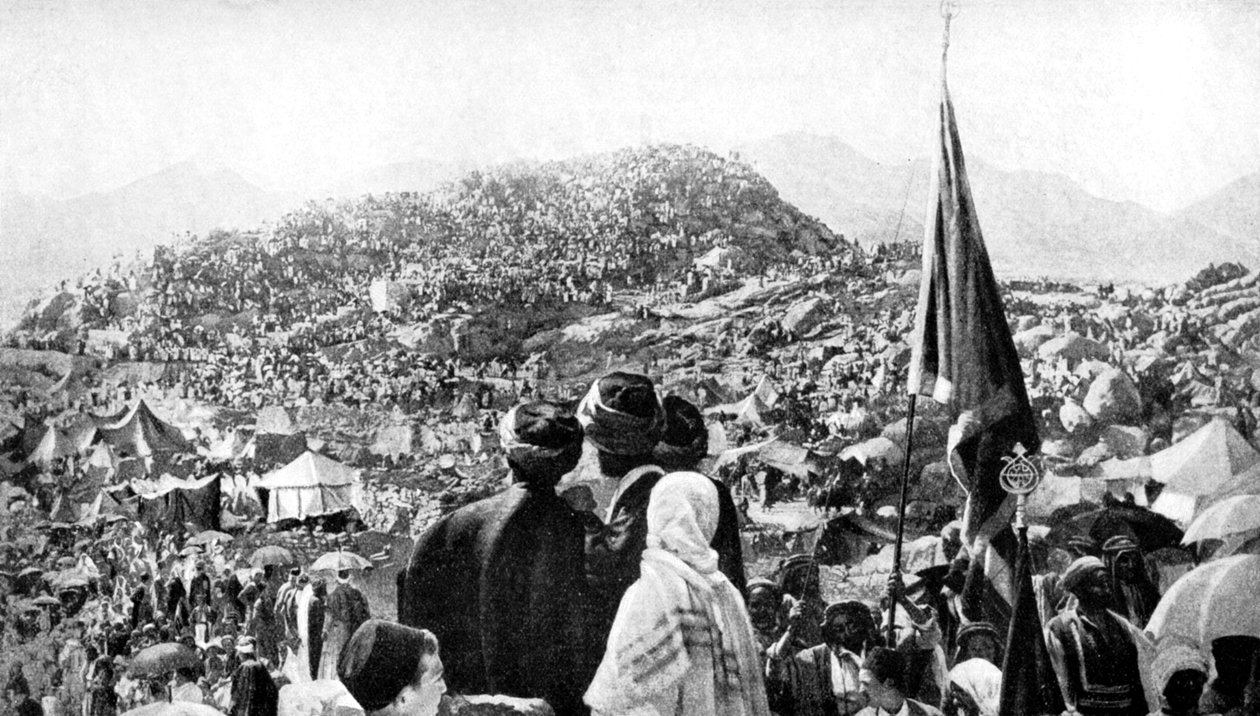 Zarándokok a Wukuf-ban, Arafat-hegy, Szaúd-Arábia, 1922 alkotó: Unbekannt