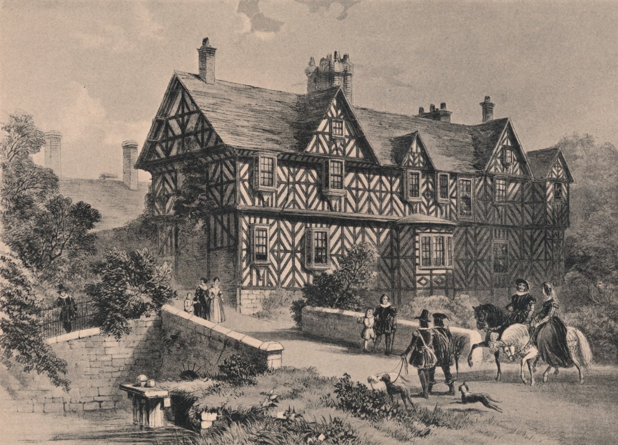 Pitchford Hall, Shropshire, 1915 alkotó: Unbekannt