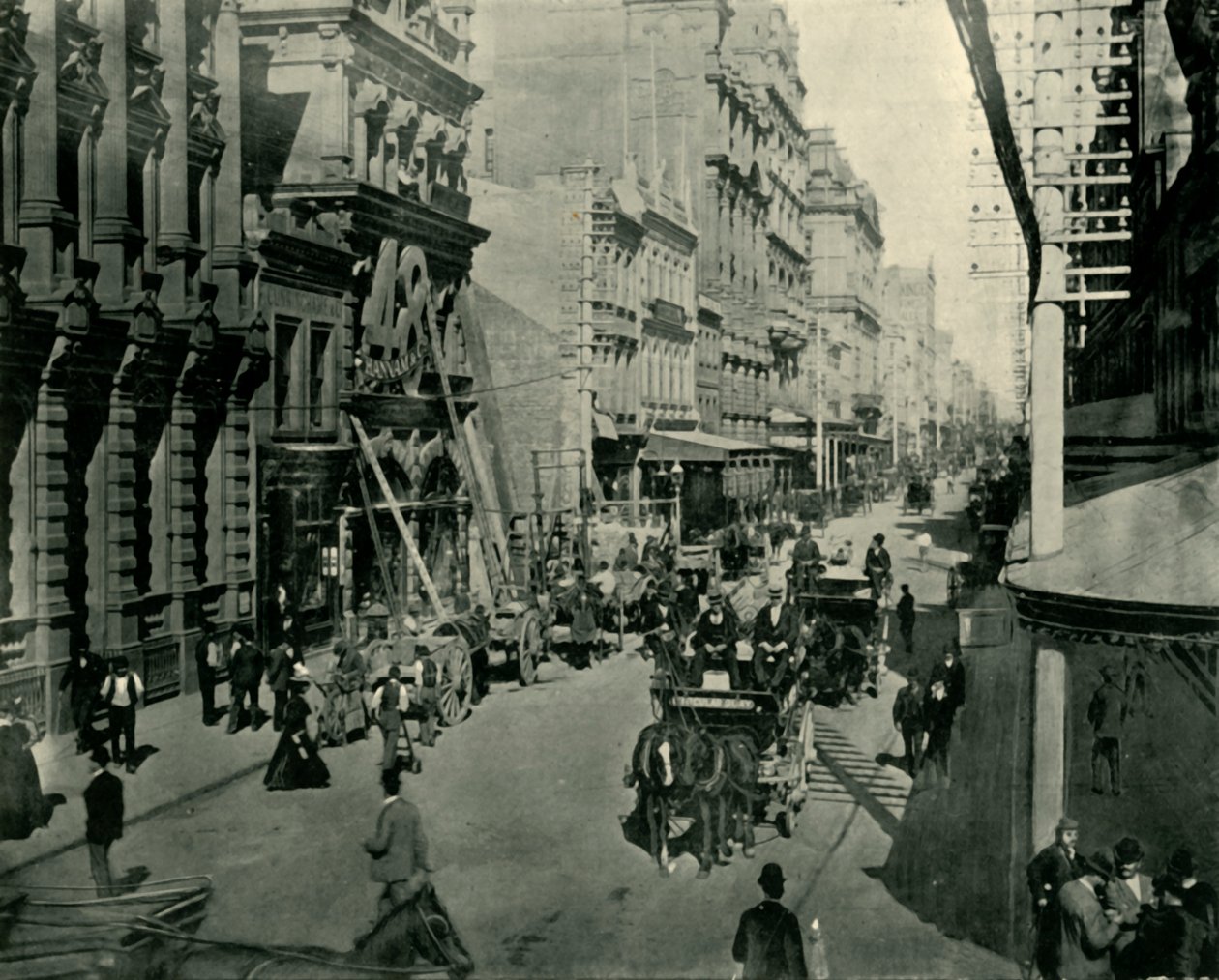 Pitt Street, Sydney, 1901. alkotó: Unbekannt