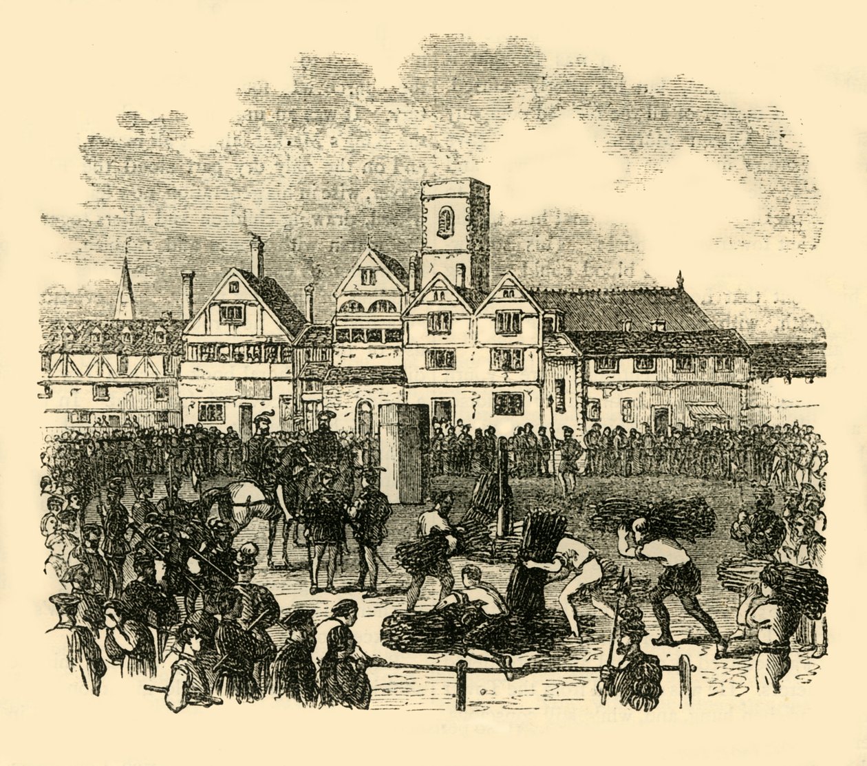 A kivégzés helye Old Smithfieldben, 1872. alkotó: Unbekannt