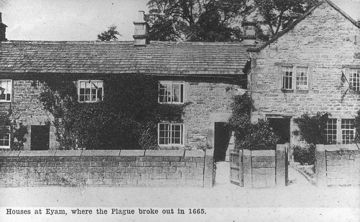 Pestis házak, Eyam, Derbyshire, XX. század alkotó: Unbekannt