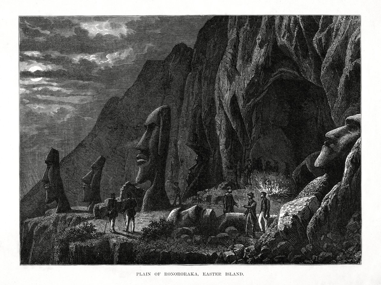Ronororaka-síkság, Húsvét-sziget, 1877 alkotó: Unbekannt