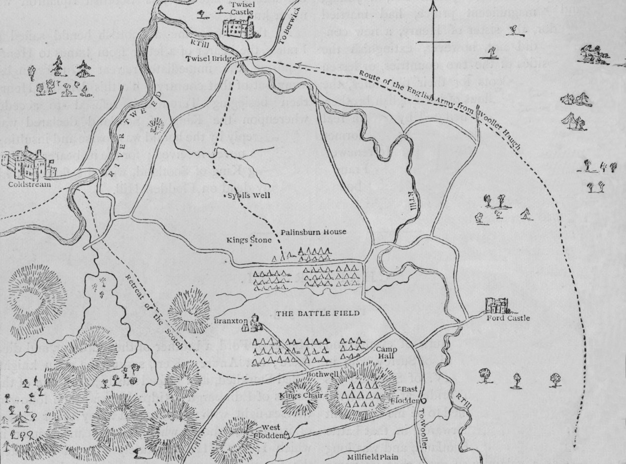 Flodden Field terve, 1513. szeptember 9., 1880. sz alkotó: Unbekannt