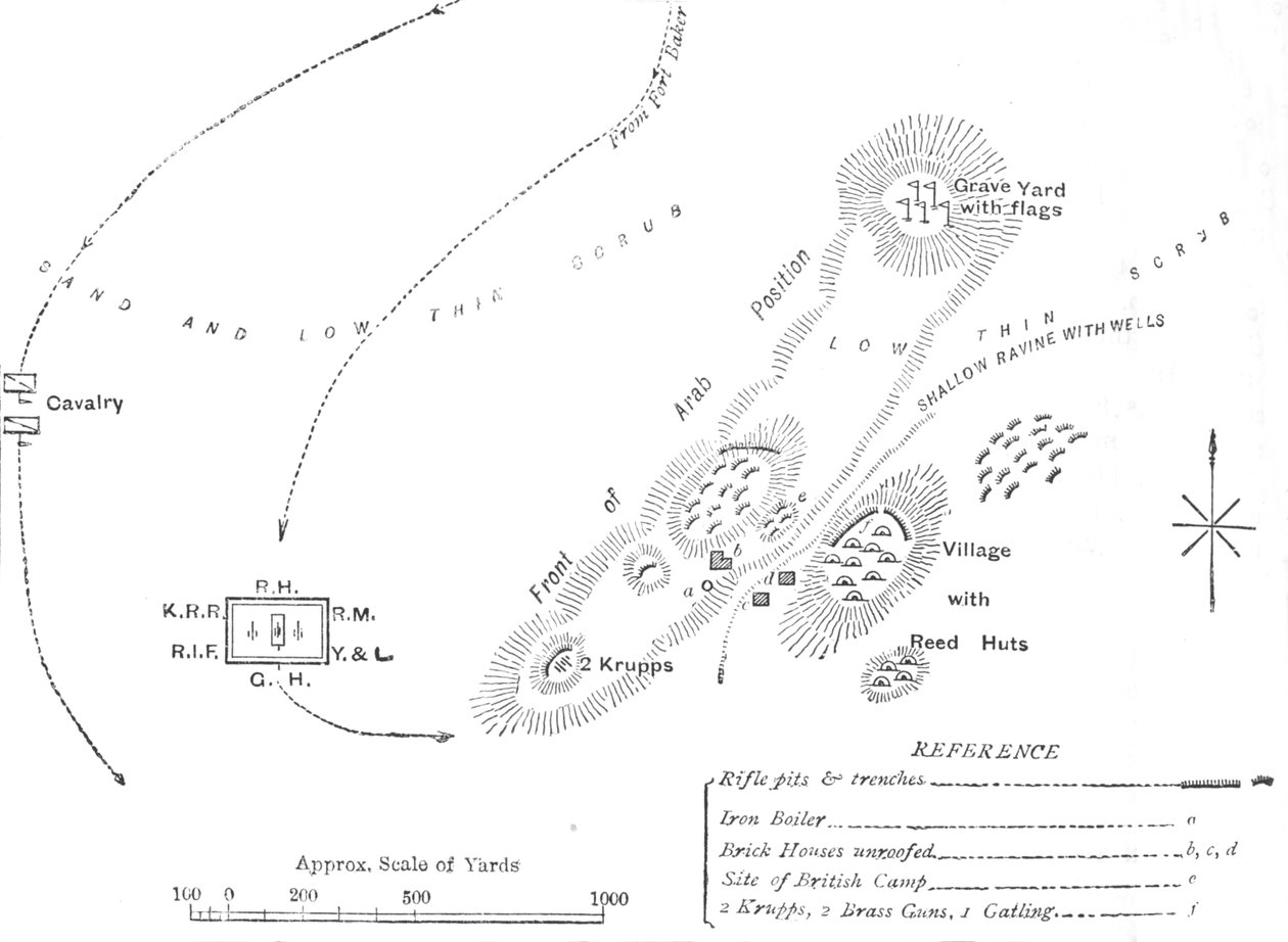 Az El Teb-i csata terve, 1884. február 29., 1881-85 alkotó: Unbekannt