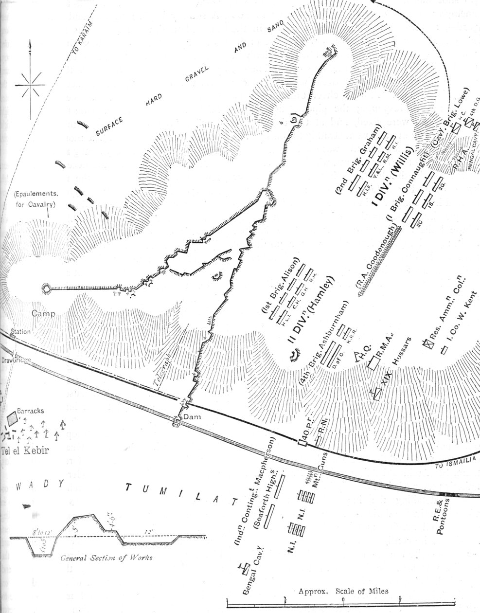 Tel-El-Kebir csata terve, 1882. szeptember 13., 1882. k. alkotó: Unbekannt