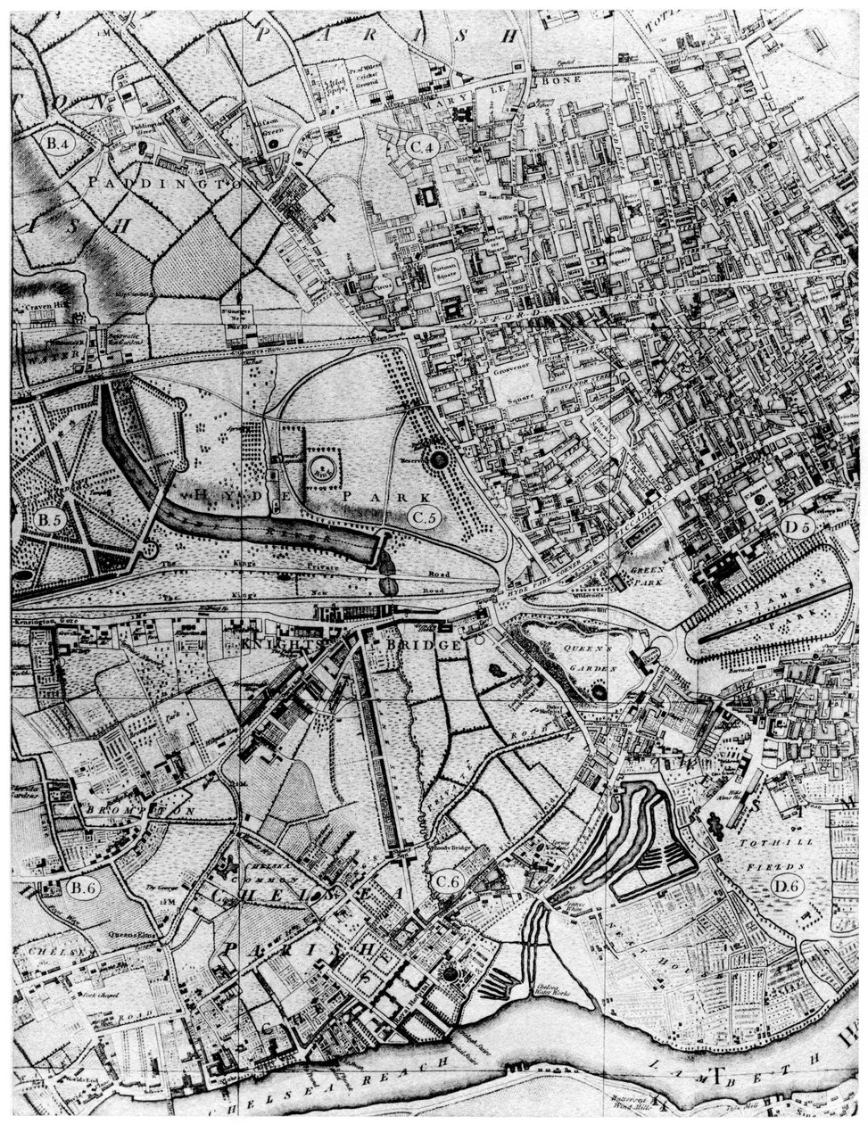 A St Georges plébánia terve, Hanover Square, London, 1907 alkotó: Unbekannt