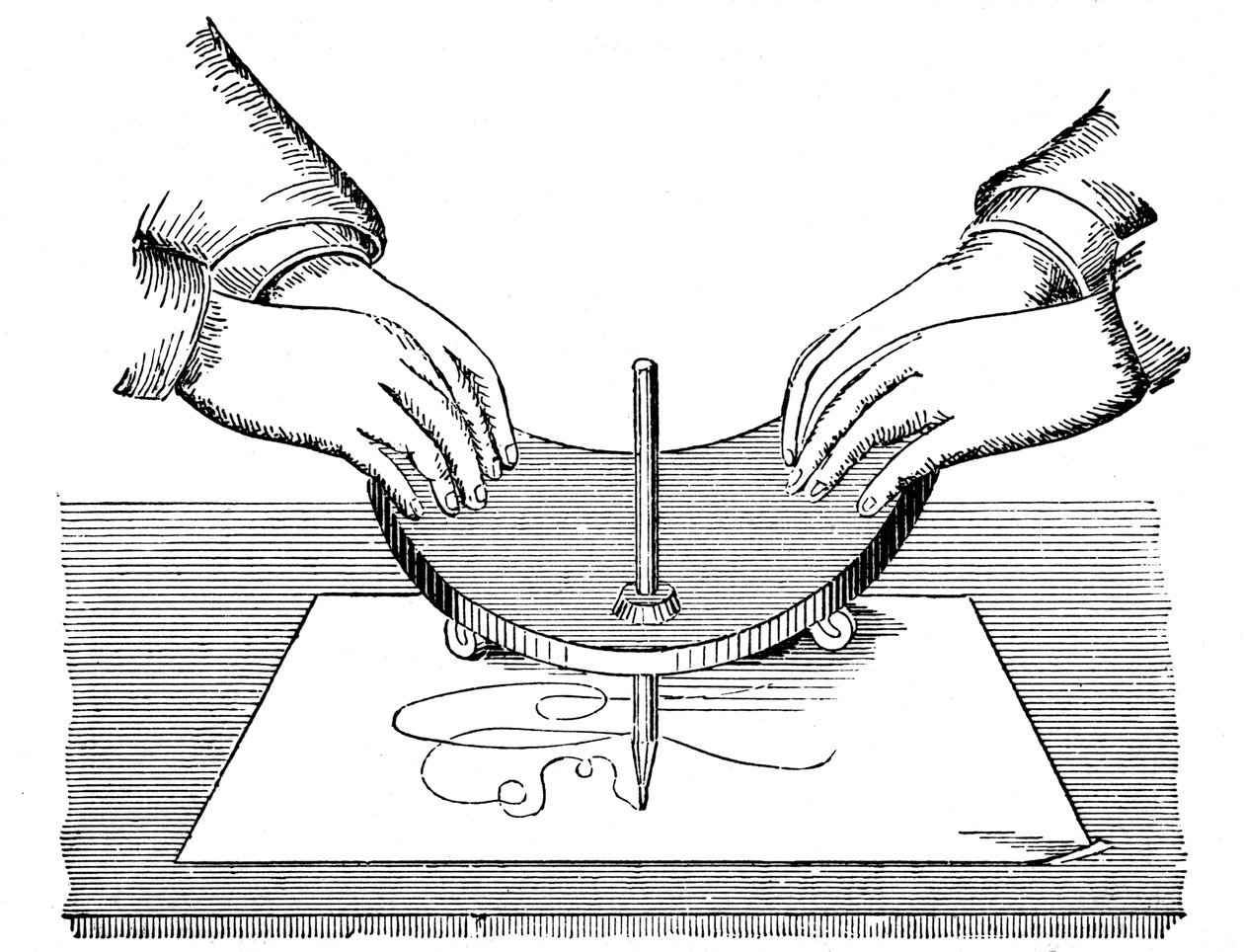 Planchette vagy Ouija tábla, 1885 alkotó: Unbekannt
