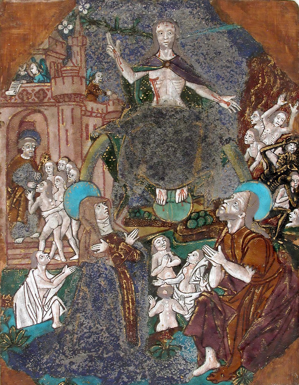 Emléktábla az utolsó ítélettel, francia, kb. 1500. alkotó: Unbekannt