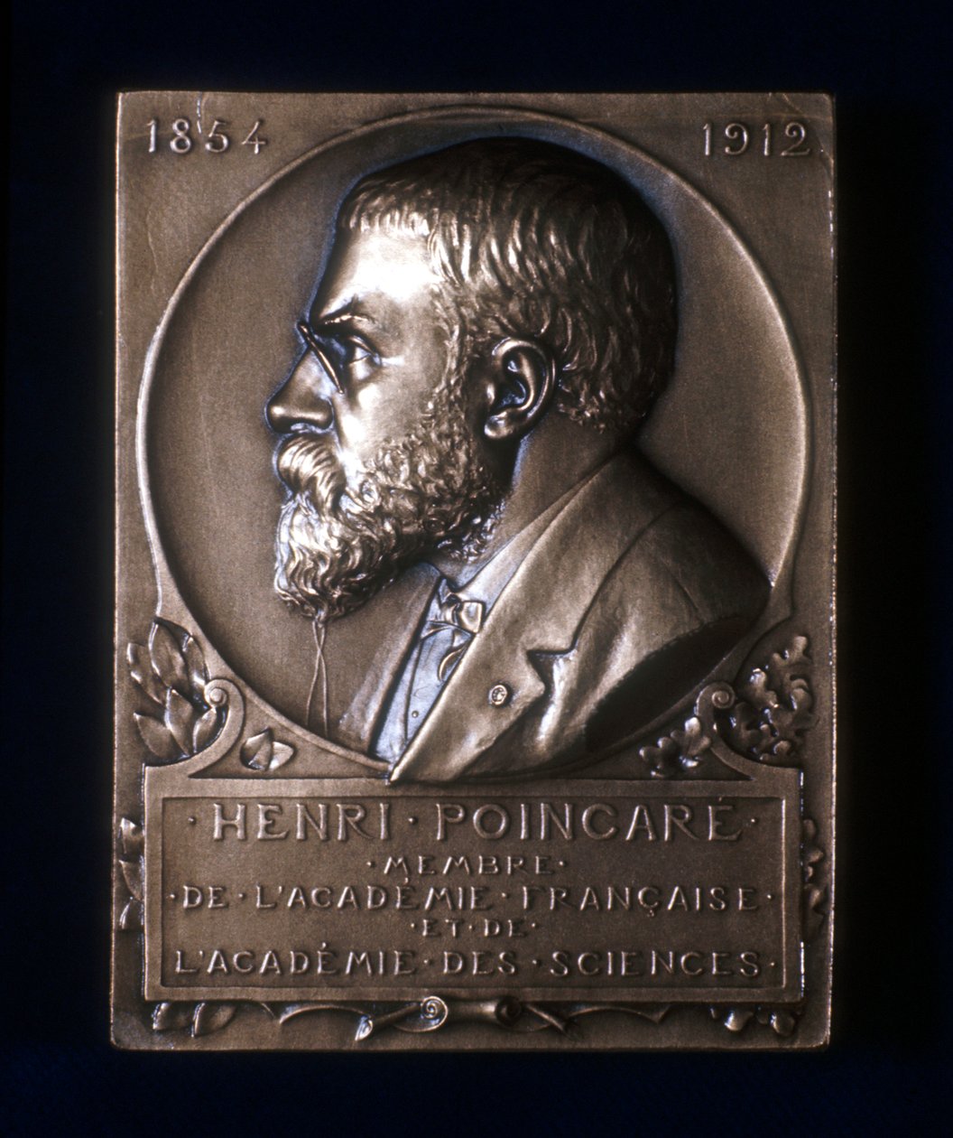 Henri Poincare francia matematikus 1912-es halálának emléktáblája alkotó: Unbekannt