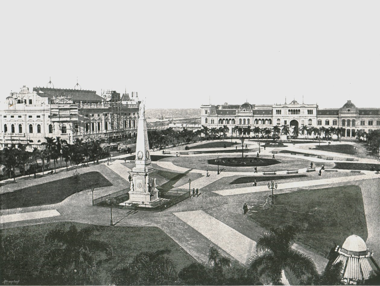 Victory Square, Buenos Aires, Argentína, 1895. alkotó: Unbekannt