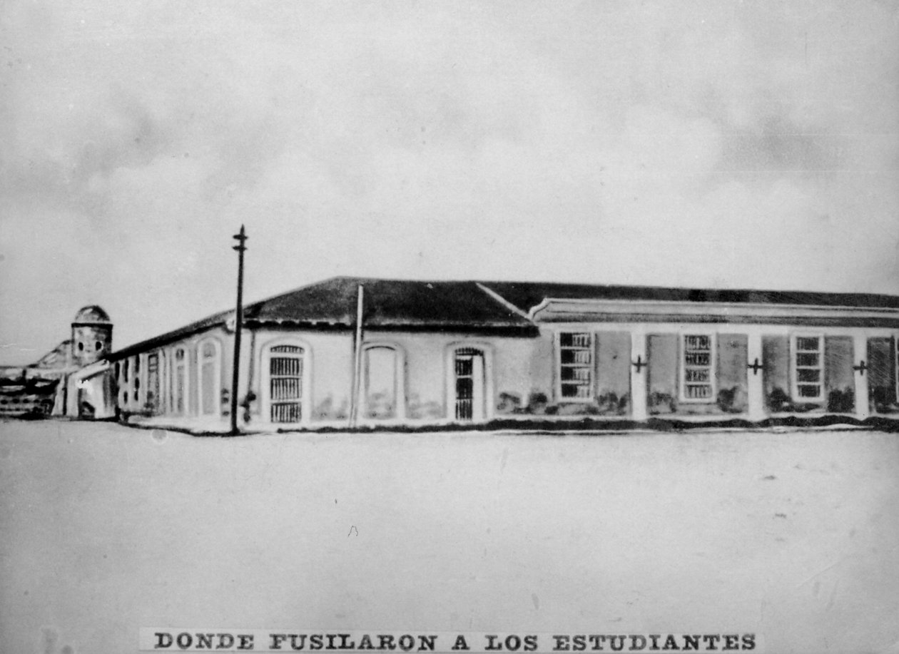 Plaza la Punta, ahol az orvostanhallgatókat kivégezték, 1871, 1920-as évek alkotó: Unbekannt