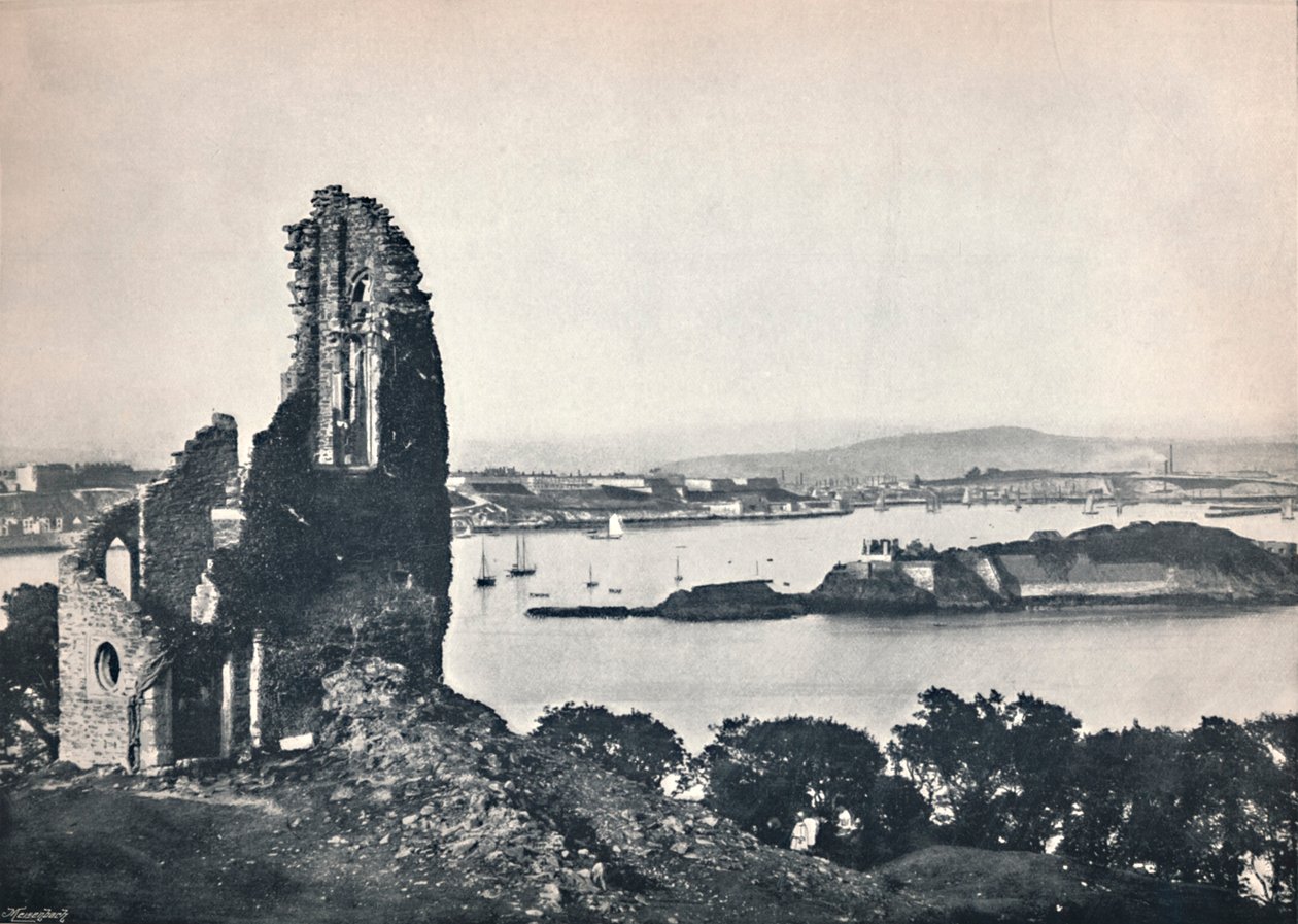 Plymouth – Drakes-sziget, a Mount Edgcumbe-ból, 1895 alkotó: Unbekannt