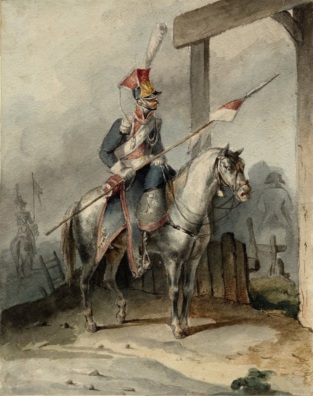 A francia császári gárda lengyel chevauleger-je, 1808 körül alkotó: Unbekannt