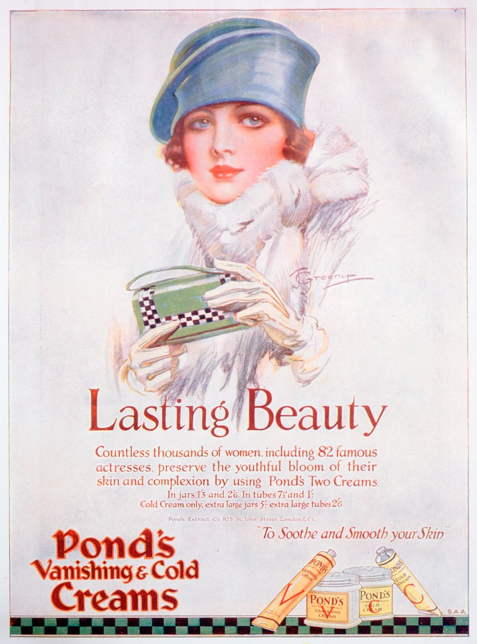 Ponds Cream hirdetés, 1927 alkotó: Unbekannt