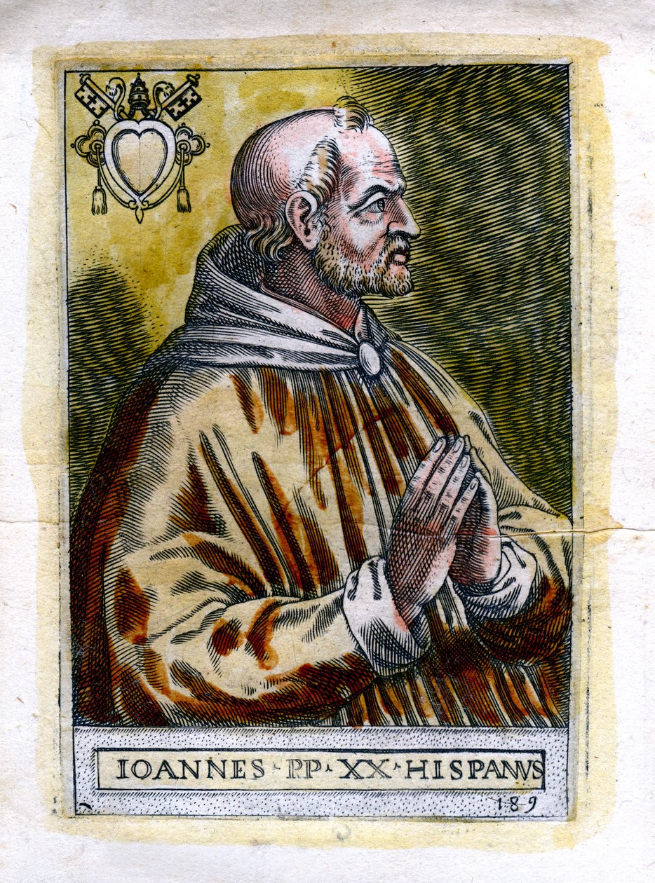 János pápa XXI. 1215-1277, c19. század alkotó: Unbekannt
