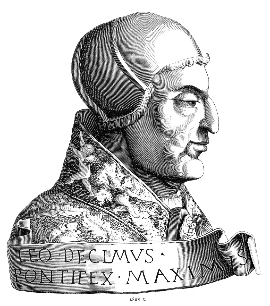 X. Leó pápa 1475-1521, 1849. XVI. század alkotó: Unbekannt