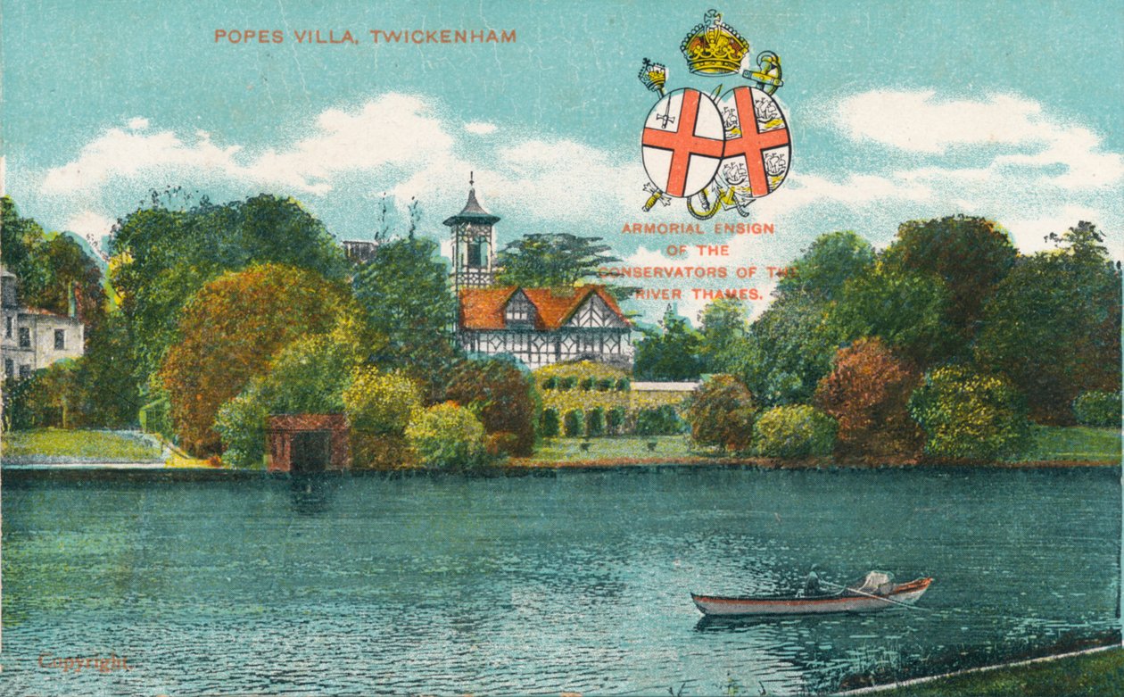 Popes Villa, Twickenham, 1910 alkotó: Unbekannt