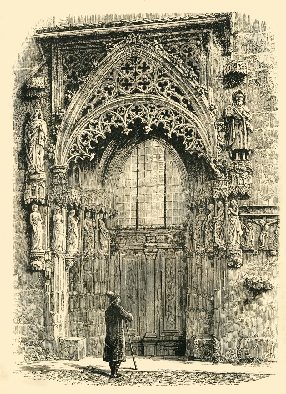 A nürnbergi Szent Sebaldus templom porsche, 1890. alkotó: Unbekannt