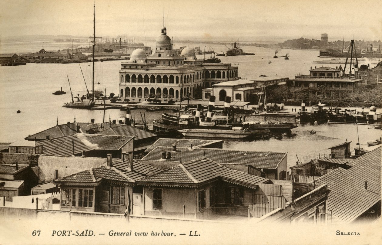Port-Said. - Általános kikötő. - LL., c1918-c1939. alkotó: Unbekannt