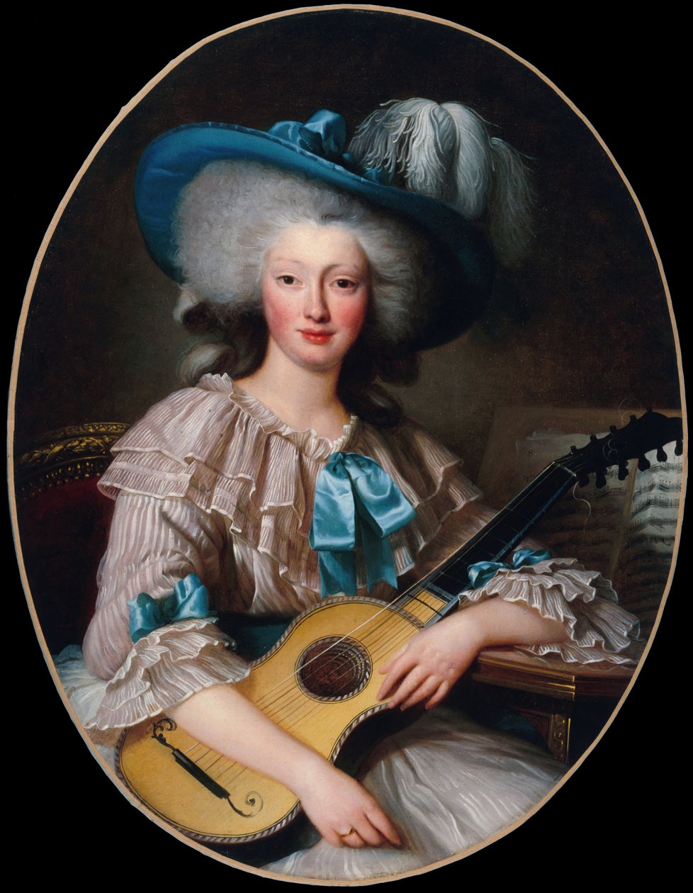Félicité-Louise de Frézals portréja 1765-1854, született Esmangard de Beauval..., 1785. alkotó: Unbekannt