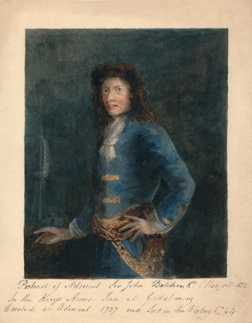 Sir John Balchin admirális portréja, 1832. alkotó: Unbekannt