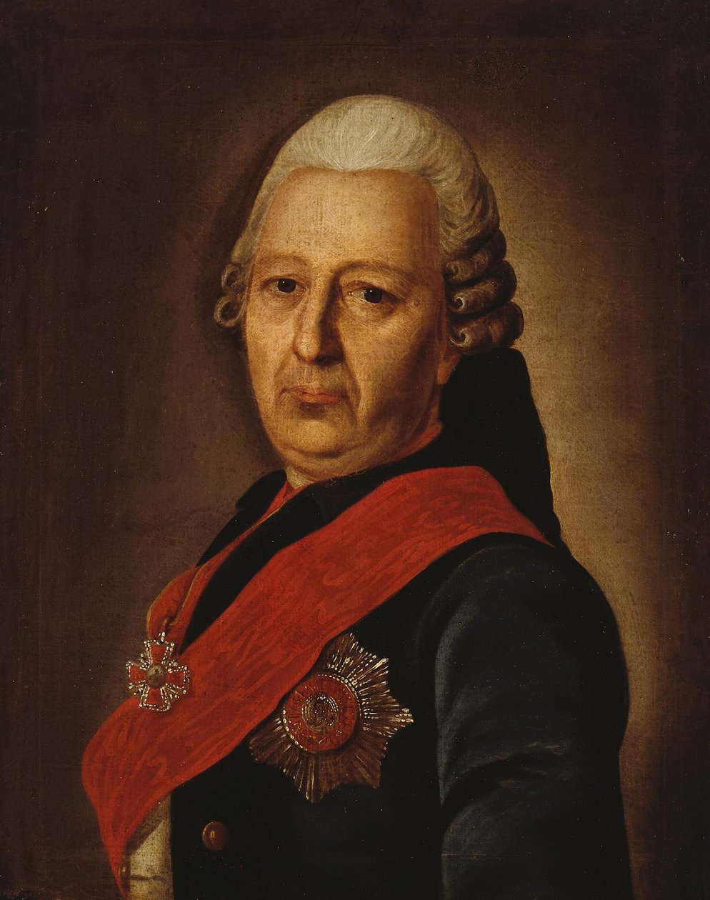 Alekszej Mihajlovics Obrezkov portréja 1718-1787, 1770-es évek alkotó: Unbekannt