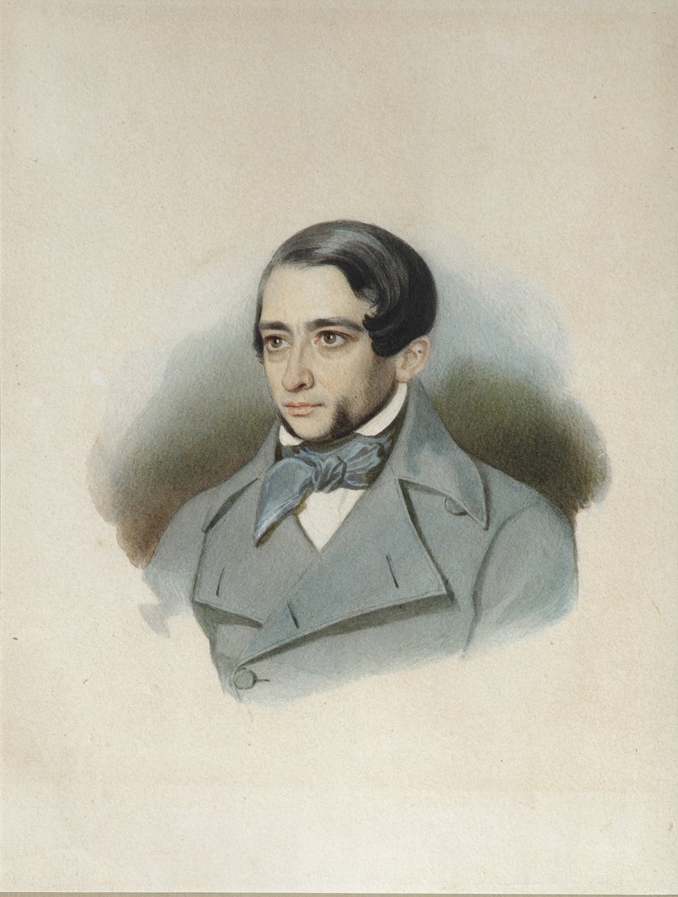Andrej Alekszandrovics Krajevszkij portréja 1810-1889, 1840-es évek eleje alkotó: Unbekannt