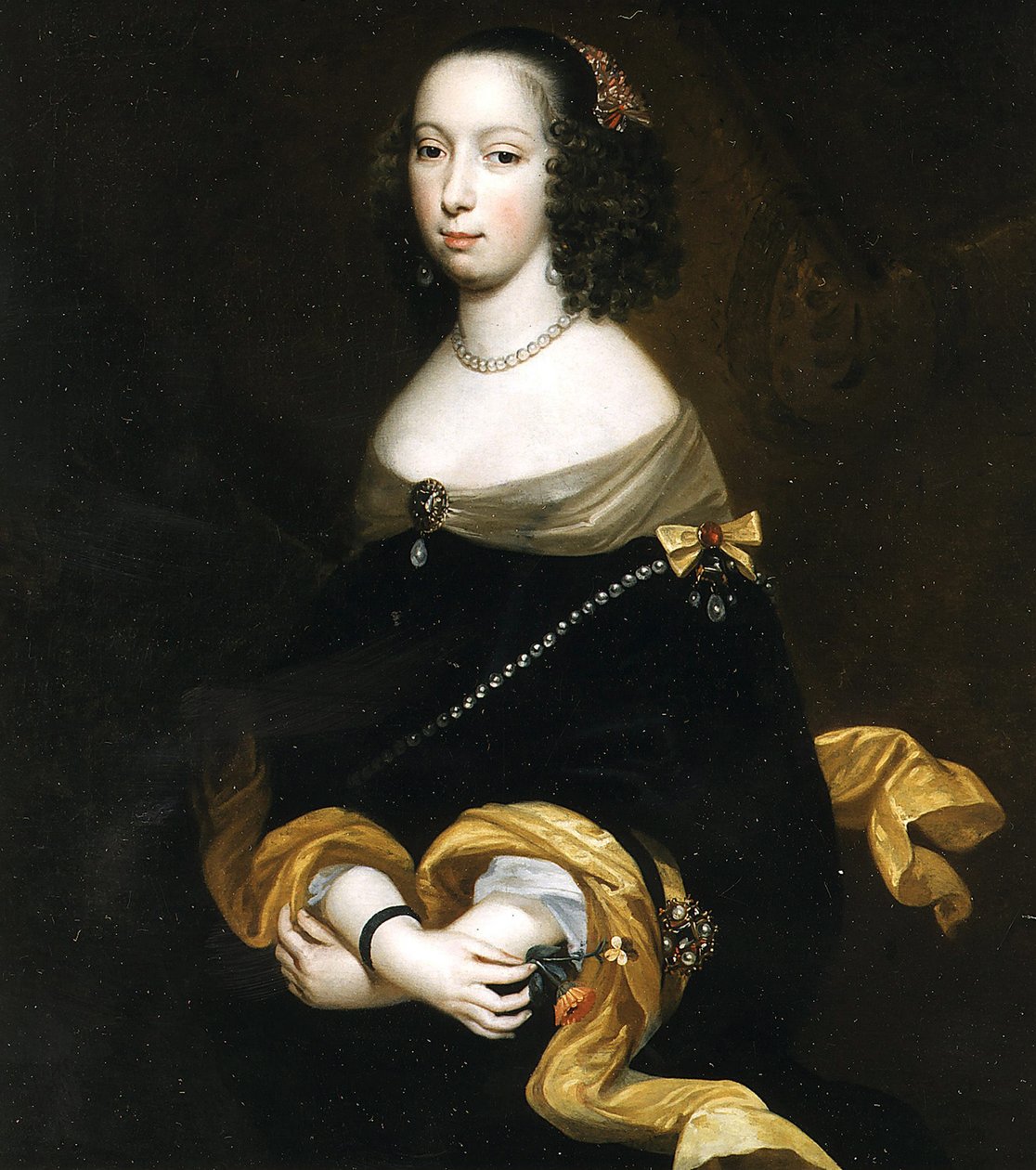 Anne de Croÿ 1564-1635, Aarschot hercegné portréja, 1633. alkotó: Unbekannt