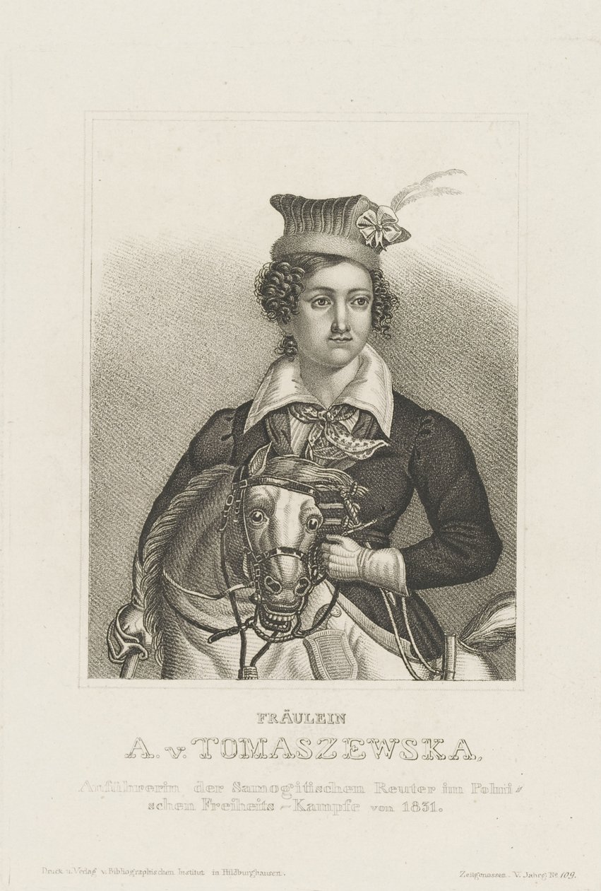 Antonina Tomaszewska portréja 1814-1883, 1850 körül. alkotó: Unbekannt